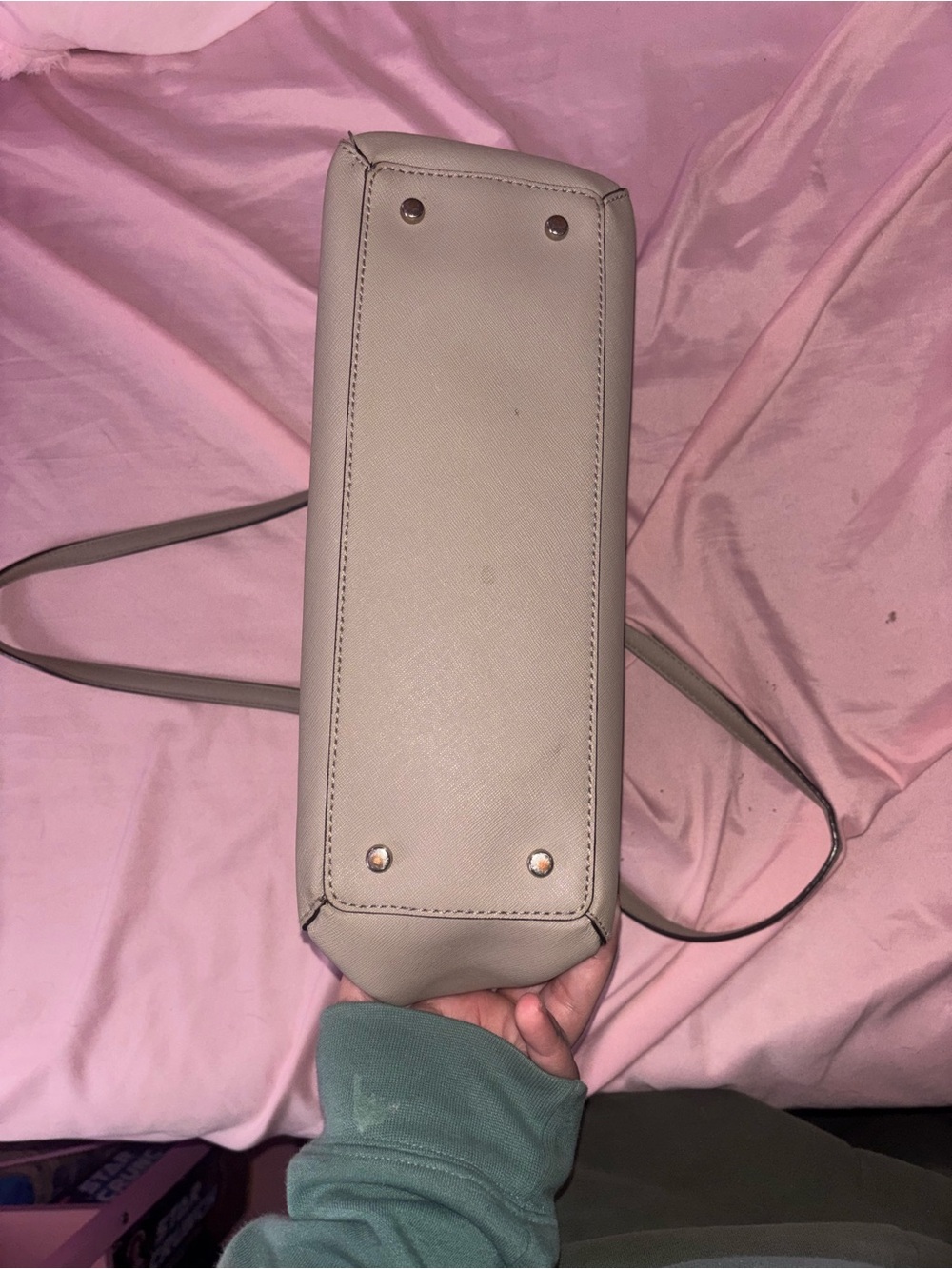 kate spade Cream and Taupe Leather Shoulder Bag - Picture 4 of 4